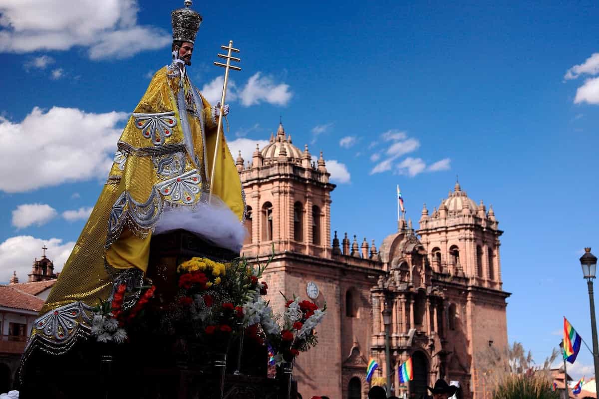Corpus-Christi-Cusco San Pedro - a festa religiosa de Cusco